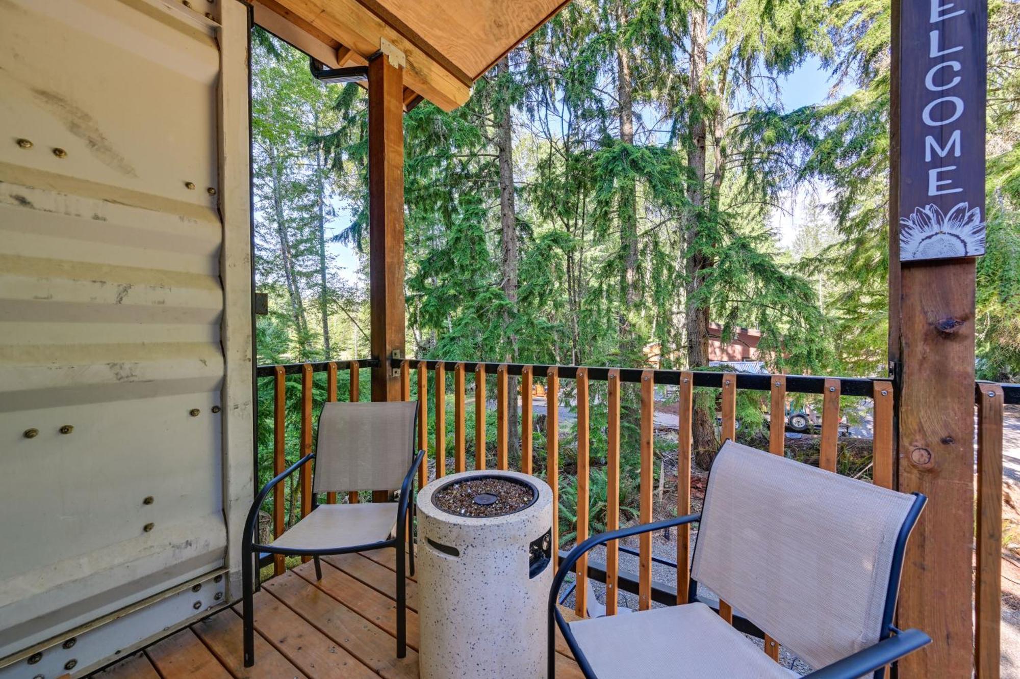 Unique Container Studio With Deck And Fire Pit! Buckley Exterior foto