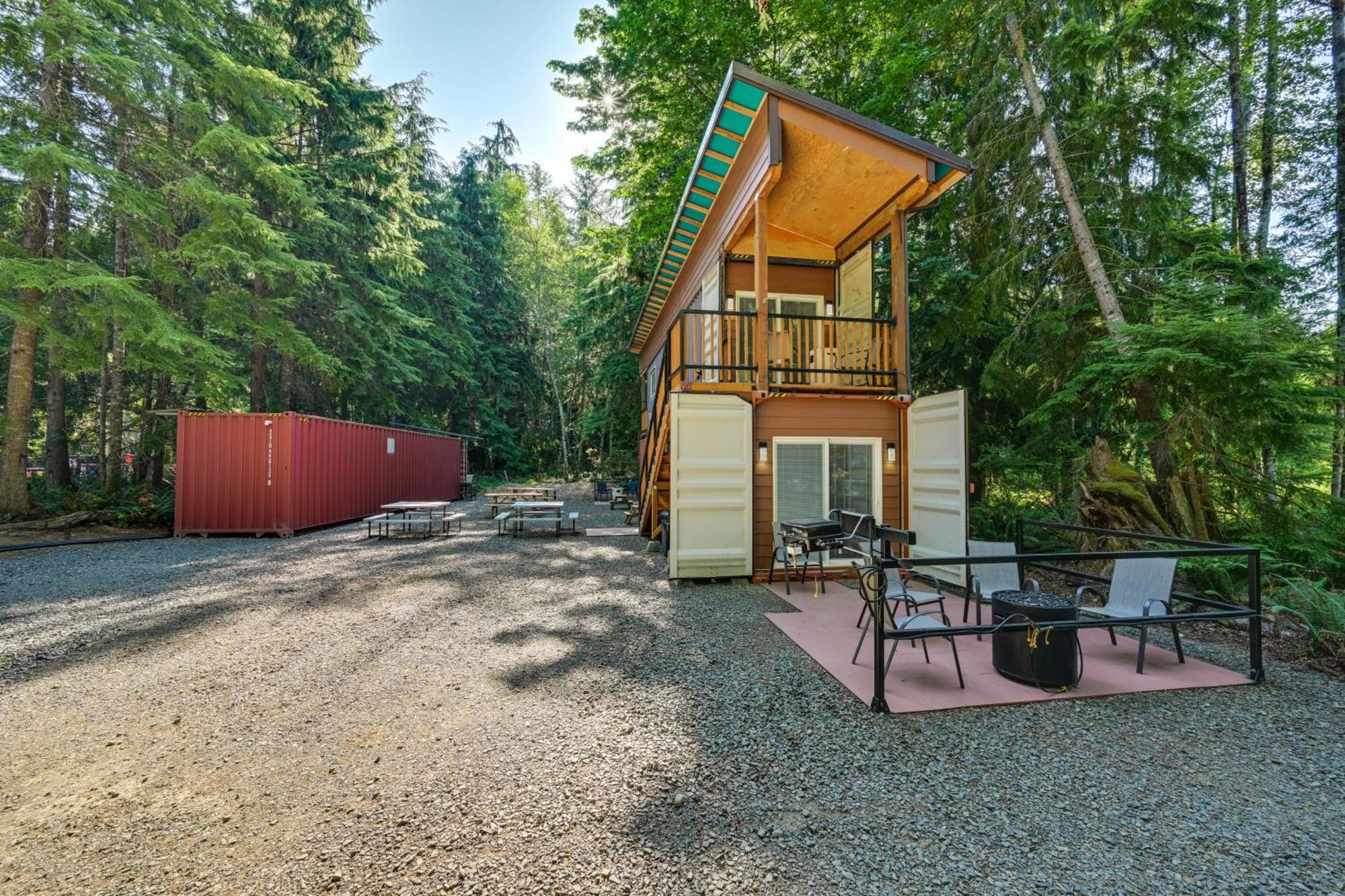 Unique Container Studio With Deck And Fire Pit! Buckley Exterior foto