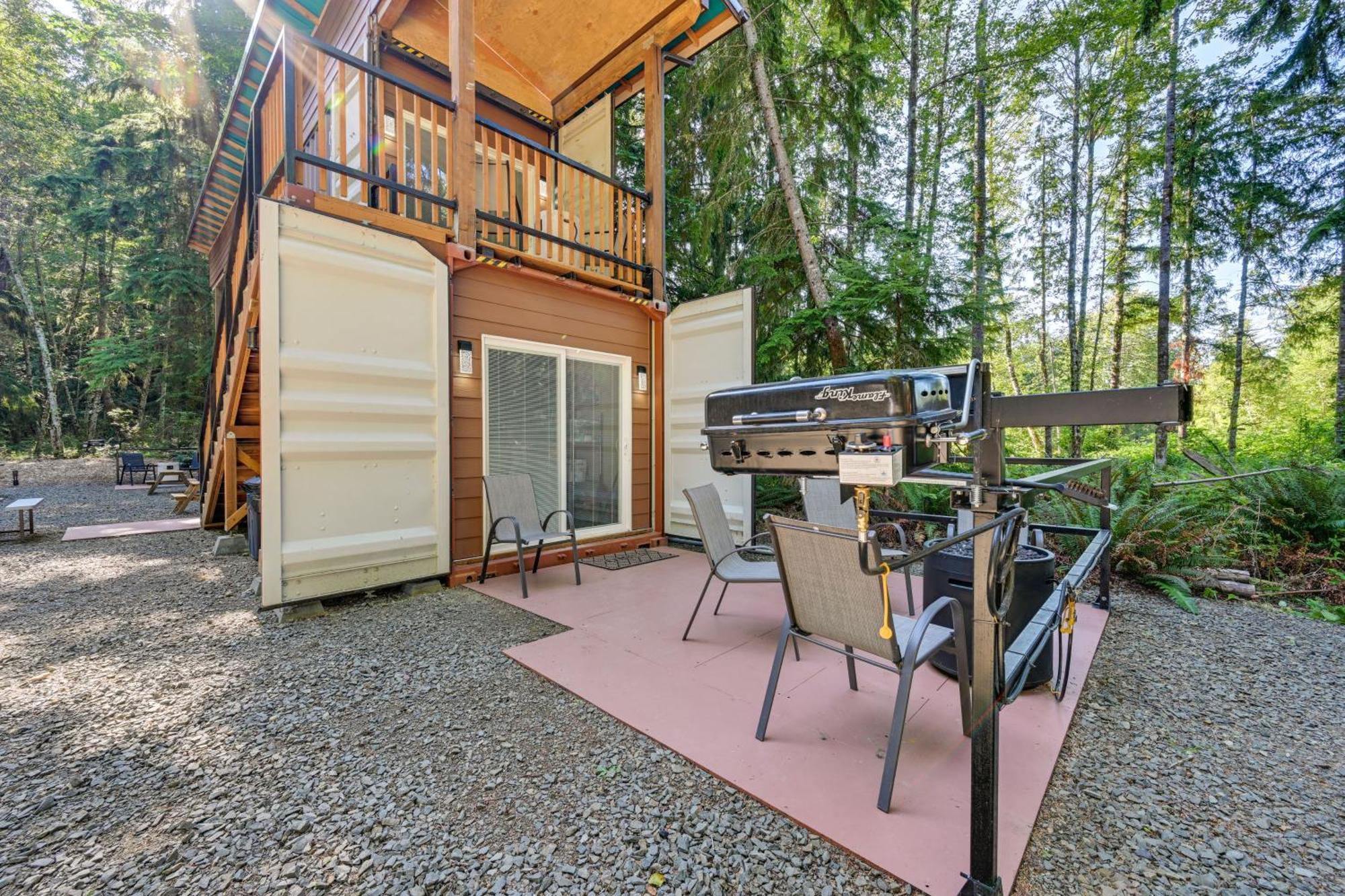 Unique Container Studio With Deck And Fire Pit! Buckley Exterior foto
